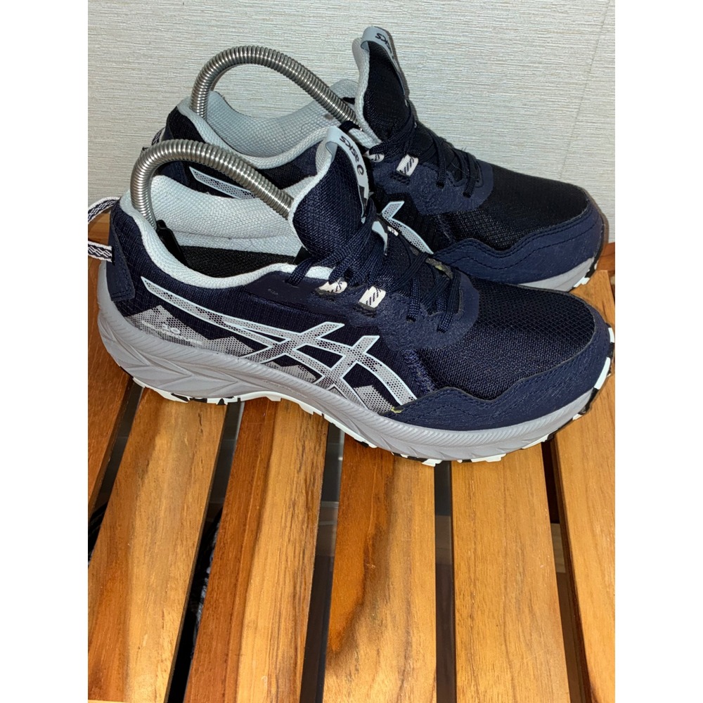 ASICS Gel-Venture 10 Navy Blue Grey Trail Running Shoes 1012B759 Womens 8